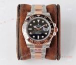 Best VR Factory 'Max Version' Rolex GMT Root-beer Real 18k Two Tone Rose Gold Swiss Watch